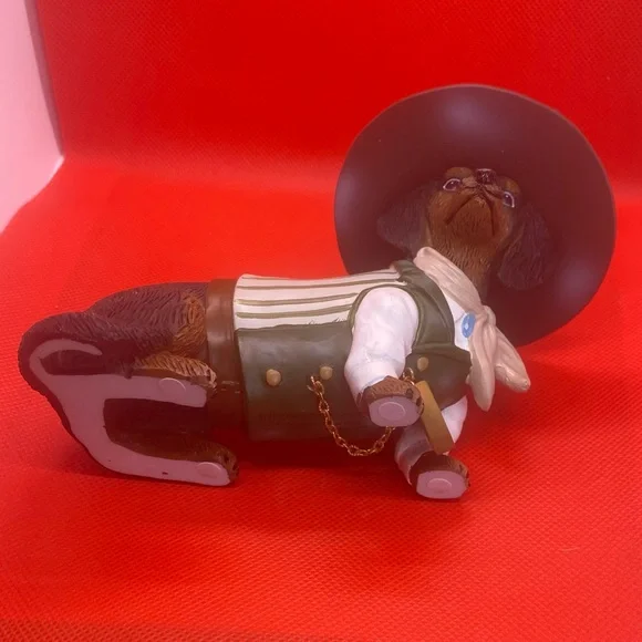 Spurs 'N Fur, Cowboy Dog Figurine Dachshund Clever Maverick Western Hamilton - Picture 12 of 13
